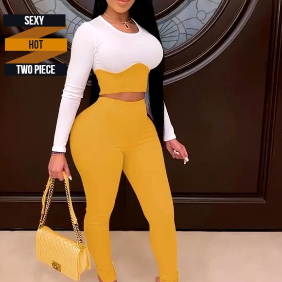 EBL Pants - Women’s Pencil Pants Casual Two Piece Outfit